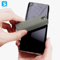 2 í 1 skjáhreinsisprey með örtrefjaklút