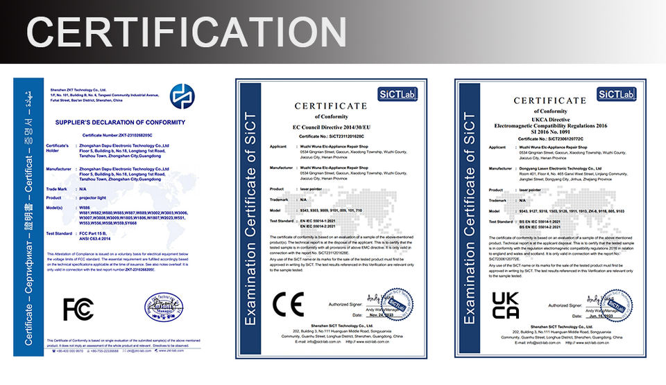 USB Rechargeable Red Laser Pointer with Interchangeable Pattern Heads - Image 5